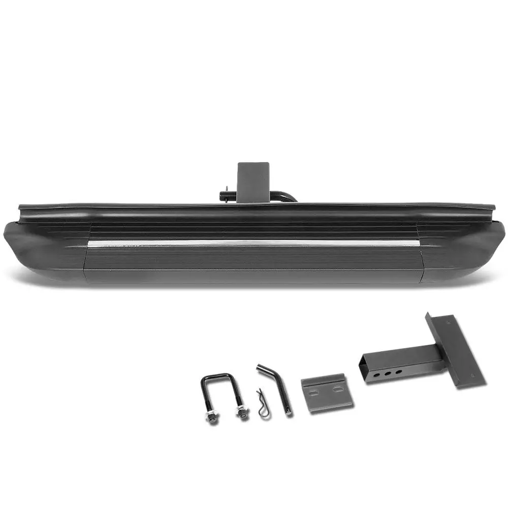 26.75"Long/4" Wide Square Step Heavy Duty Hitch Step Bar Black For 2" Receiver 1
