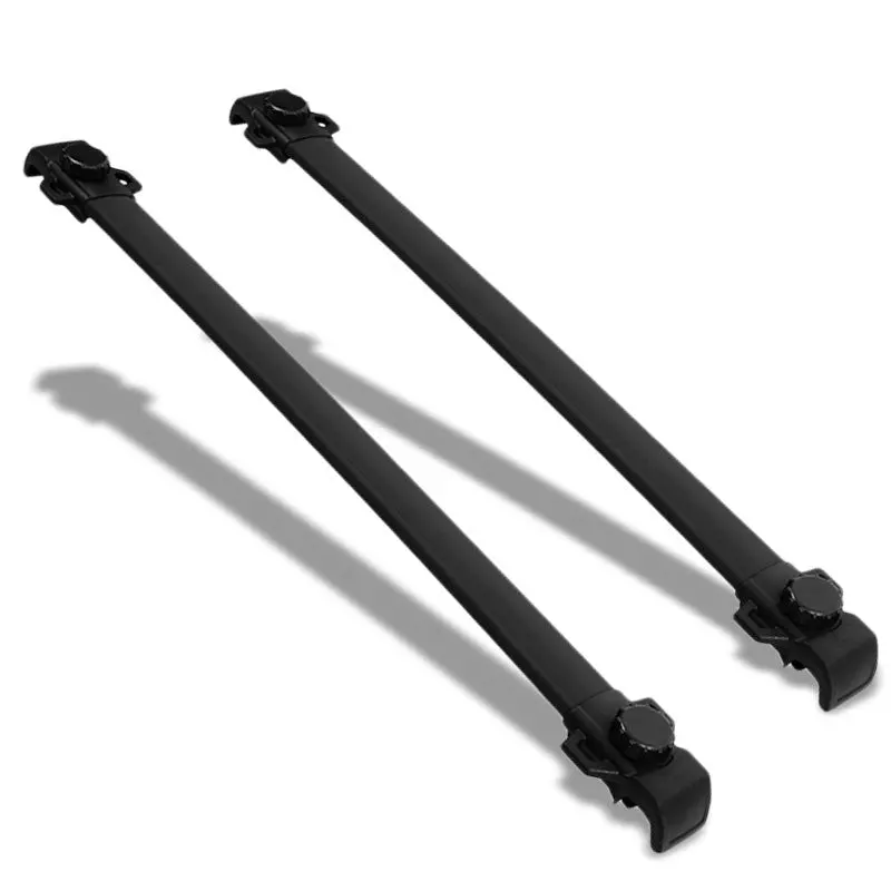 Oe Black Roof Rack Luggage/Cargo Rail Crossbar Bar For 07-17 Patriot Mk74 Dohc 1