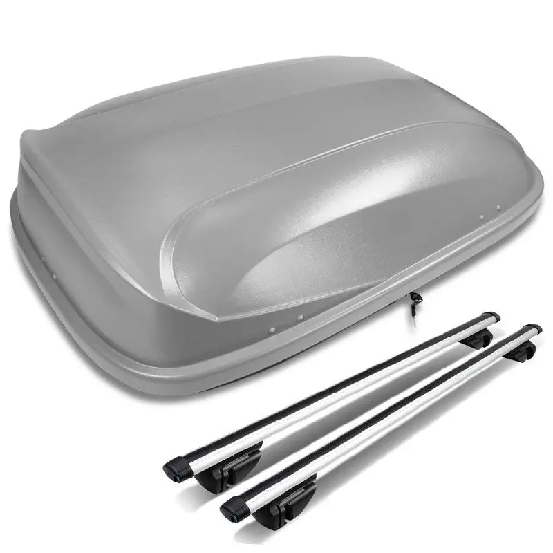 Universal Gray Aluminum/Abs Plastic Oe Roof Box For Vehicles 120 Cm Wide Roof 1