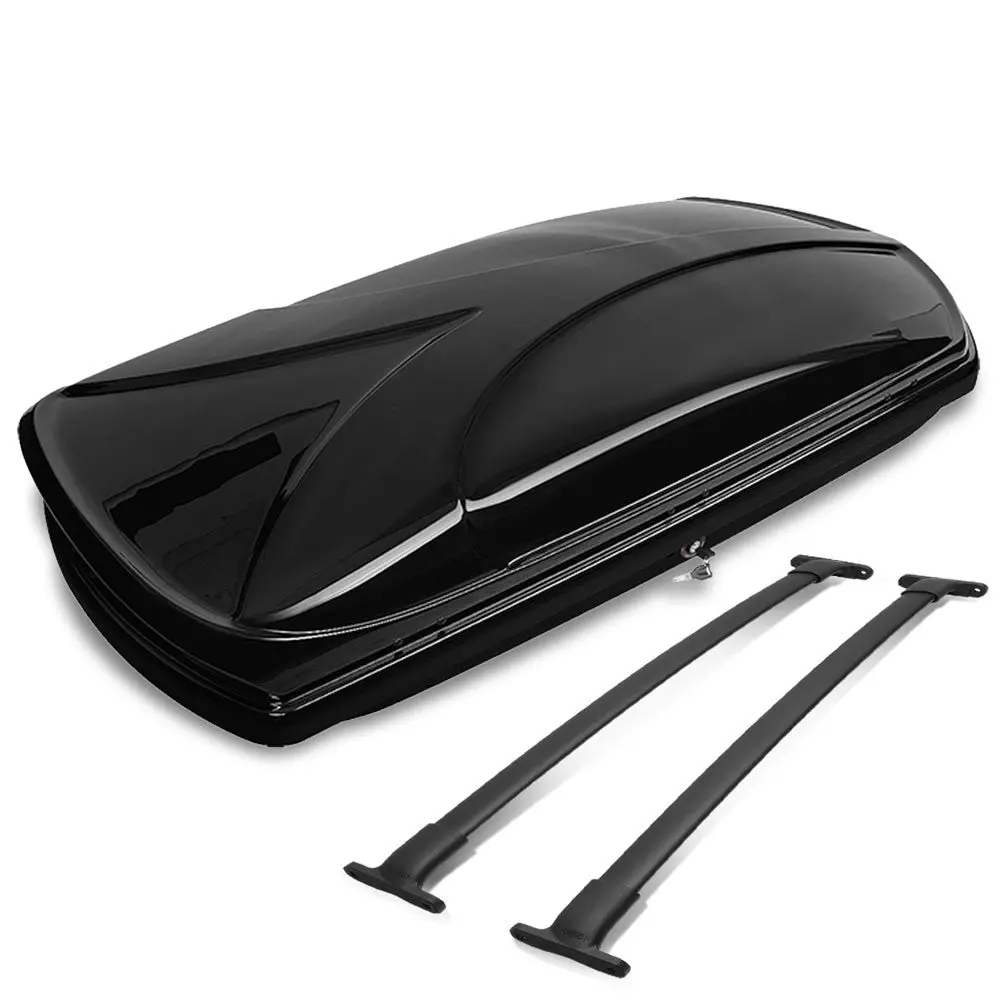 Black Aluminum/Abs Plastic Oe Roof Box For 16-19 Ford Explorer 2.3L/3.5L Dohc 1
