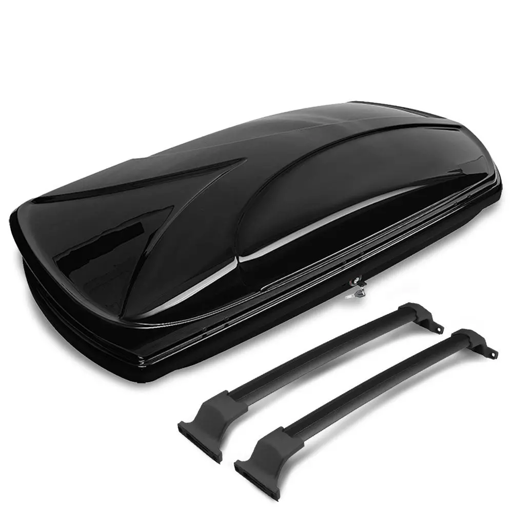 Black Aluminum/Abs Plastic Oe Roof Box For 16-19 Buick Envision 2.0L/2.5L Dohc 1