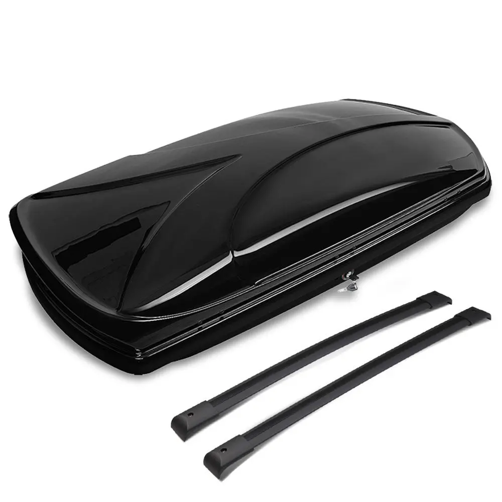 Black Aluminum/Abs Plastic Oe Roof Box For 03-08 Honda Pilot Yf1/2 3.5L V6 Sohc 1