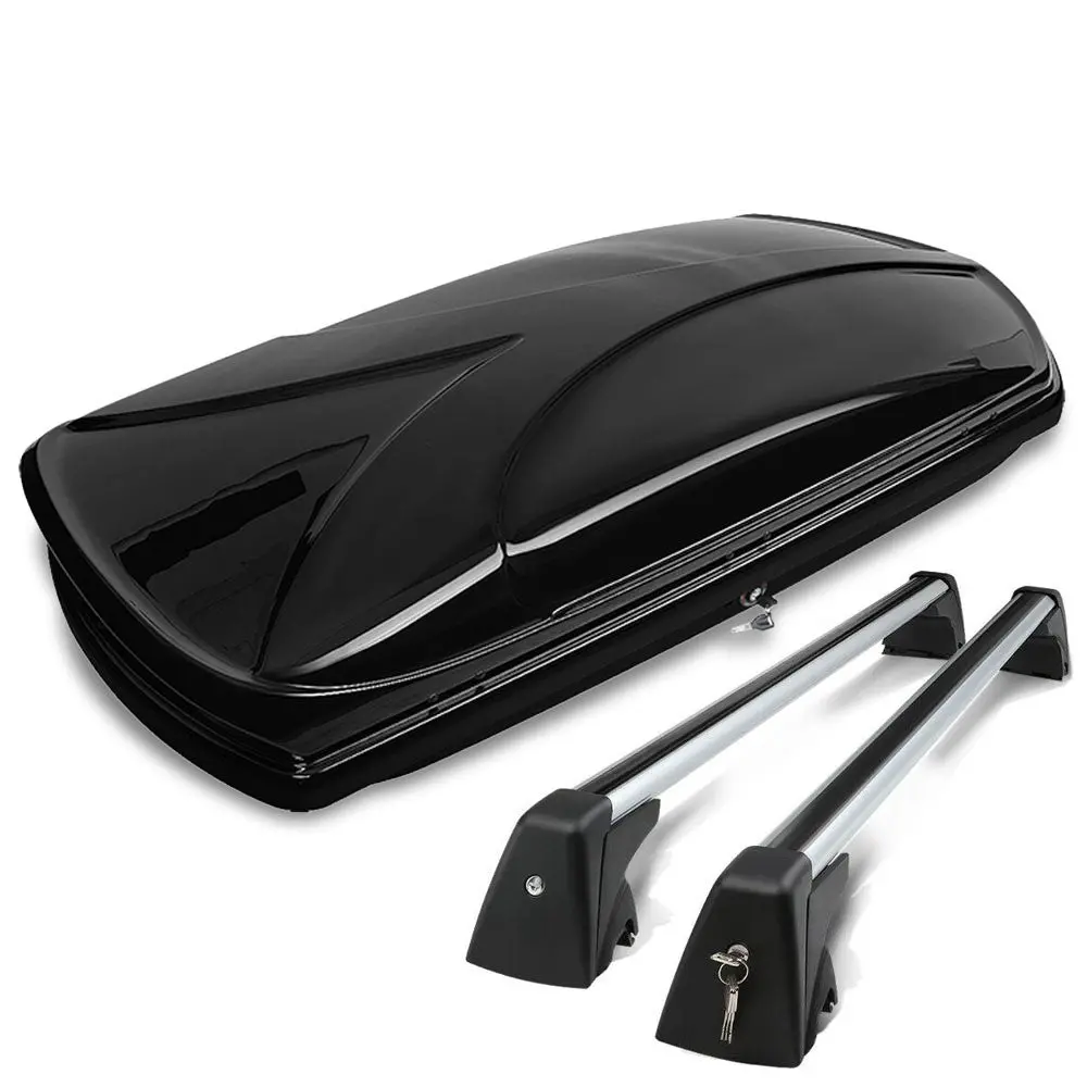 Black Aluminum/Abs Plastic Oe Roof Box For 10-15 Bmw X1 2.0L/2.5L/3.0L Dohc 1