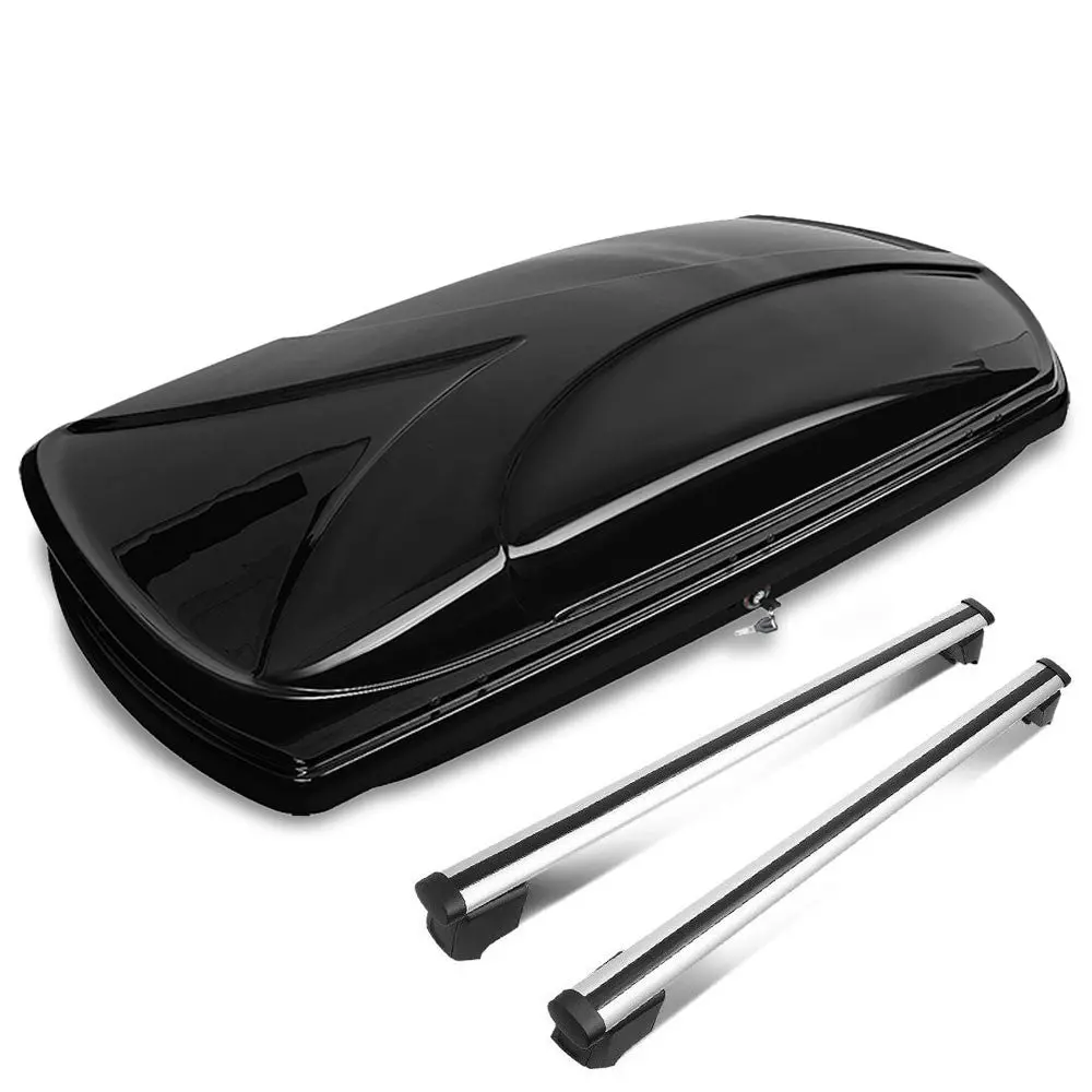Black Aluminum/Abs Plastic Oe Roof Box For 09-16 Audi Q5 8R 2.0L/3.0L/3.2L Dohc 1