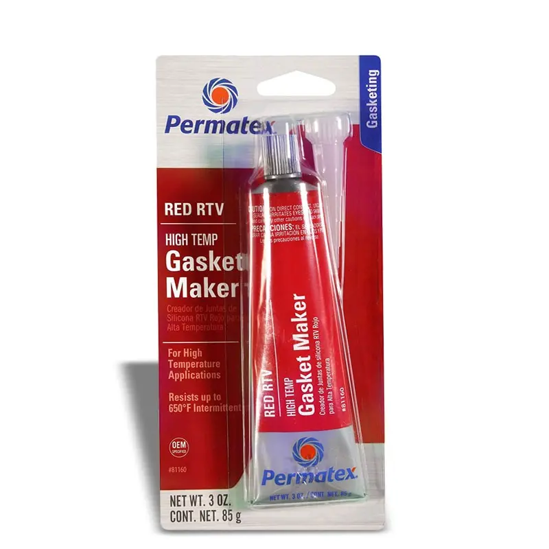Permatex 81160 High-Temp Red Rtv Silicone Gasket Maker For Valve Covers Oil Pans 1