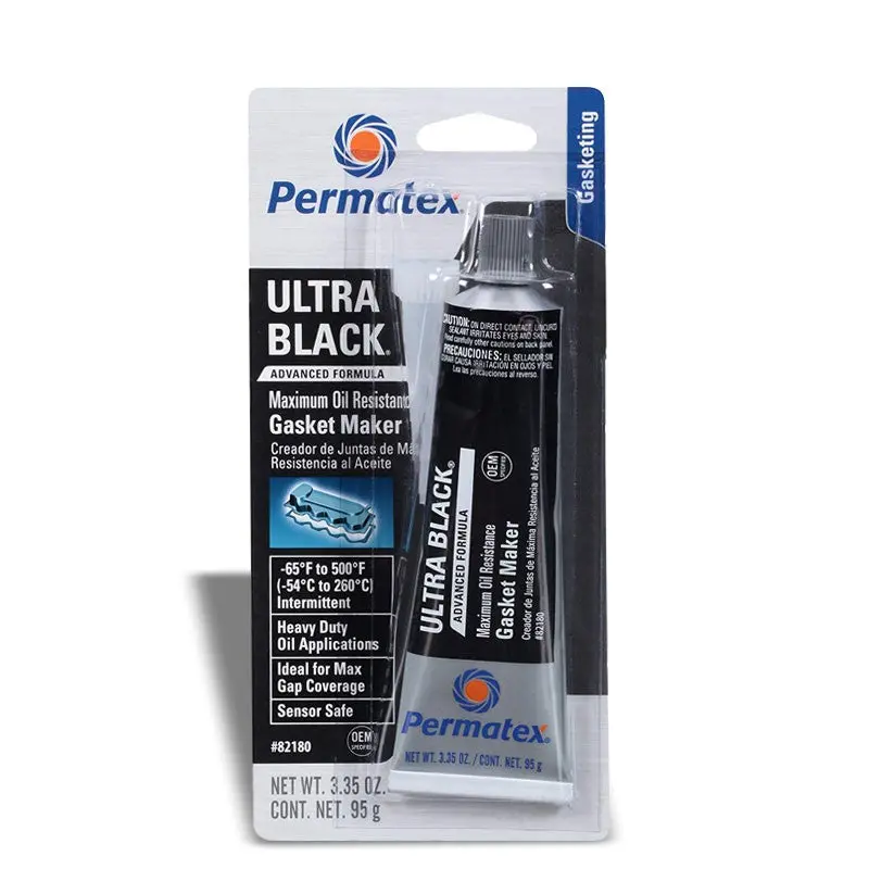 Permatex 82180 Black Oil Resistance Rtv Silicone Gasket Maker Manifold Header 1