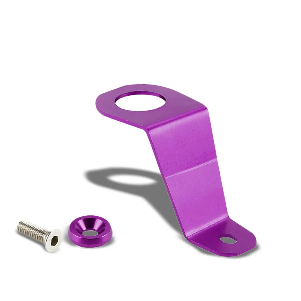 Puple Aluminum Radiator Stay Mount Bracket+Fender Washer For Honda 92-97 Civic 1
