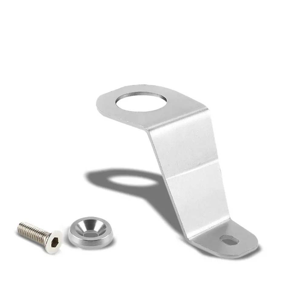 Silver Aluminum Radiator Stay Mount Bracket+Fender Washer For Honda 92-97 Civic 1