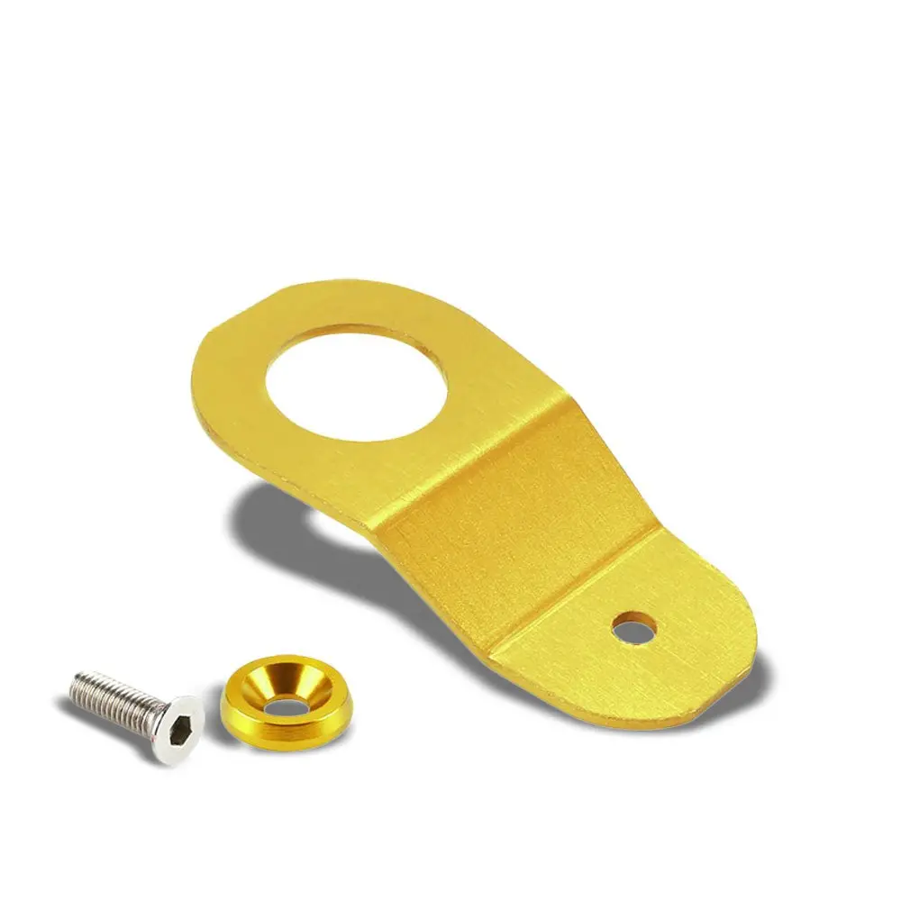 Gold Aluminum Radiator Stay Mount Bracket+Fender Washer For Honda 96-00 Civic 1
