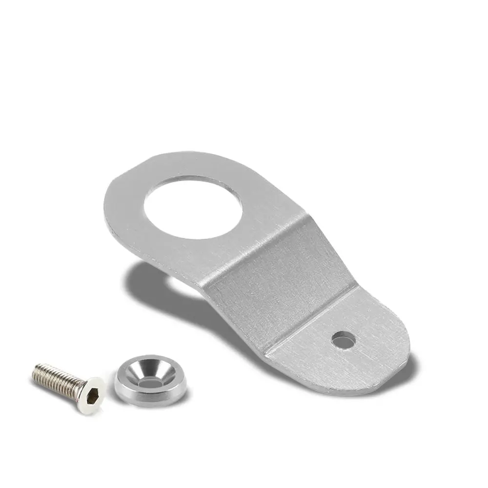 Silver Aluminum Radiator Stay Mount Bracket+Fender Washer For Honda 96-00 Civic 1