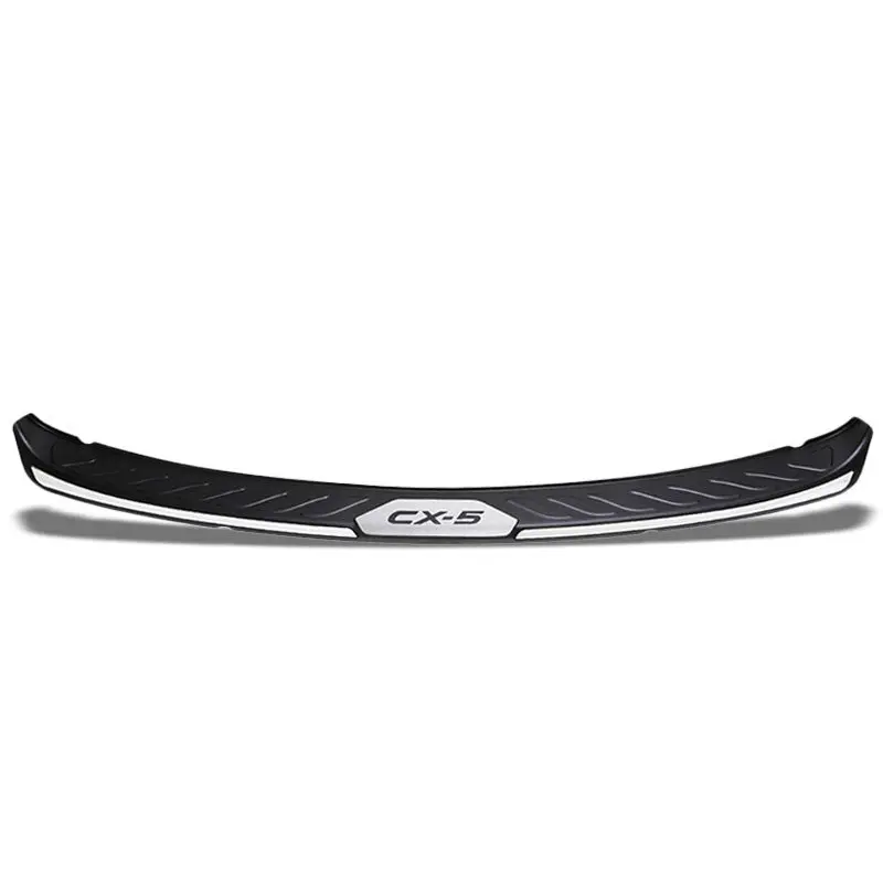 Tpe Black Chrome Trim Rear Bumper Cover Pad Protector Truck For Mazda 13-16 Cx-5 1