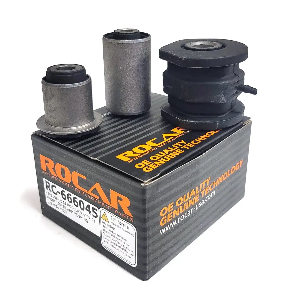 Rocar Oe Front Lower Control Arm Bushings For 99-00 Civic Si Em1/97-01 Cr-V 1