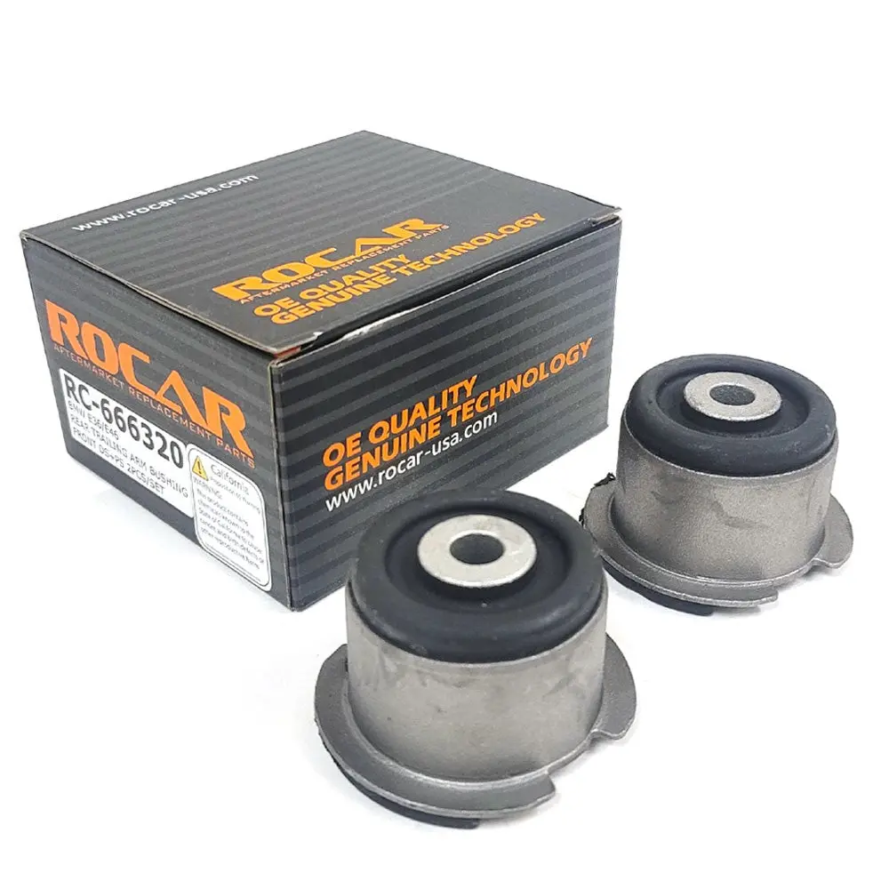 Rocar Rear Left+Right Trailing Arm Bushing For Bmw 92-06 3-Series E36 E46/03-16 Z4 E85 E86 E89 1