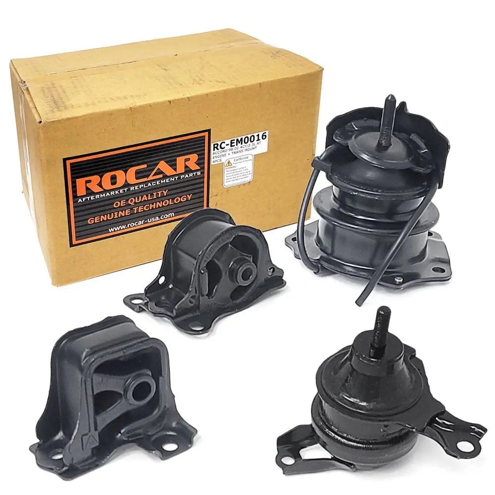 Rocar Front/Rear/Side Engine Mount & Transmission For 98-02 Honda Accord 2.3L L4 (Cg 6Th Gen) 1