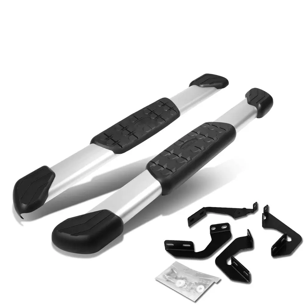 (5" Flat Pads Metal) Running Board Nerf Bar For 07-17 Toyota Tundra (Xk50 2Nd Gen) [Standard Cab] 1