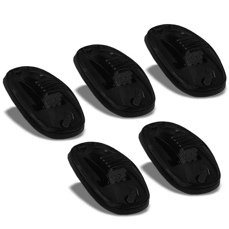 5Pcs Smoke Lens Amber Led Cab Roof Top Marker Light Running Lamp For 02-08 Ram 1