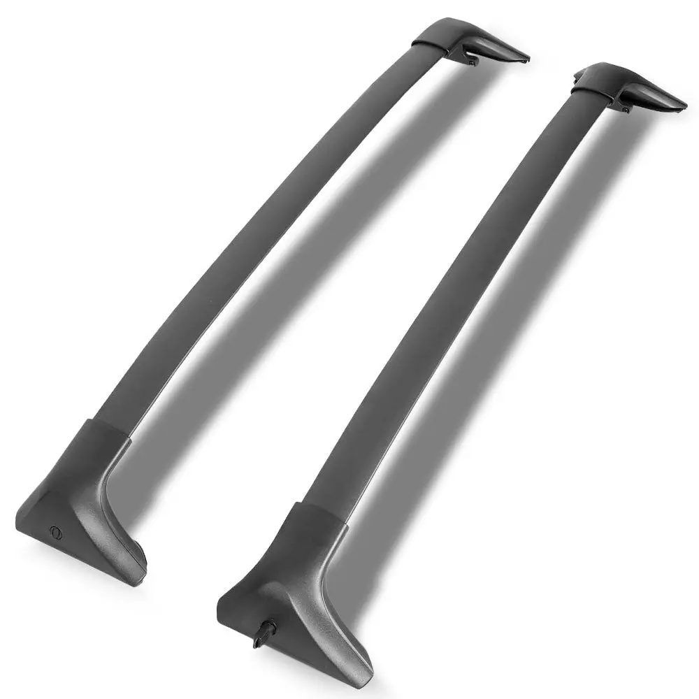 Powdercoated Black Roof Rack Crossbar Rail For 16-20 Lexus Lx570 1