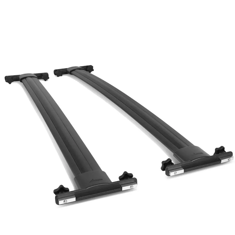 2Pcs Aluminum Black Roof Rack Rail Crossbar (Oe Style) For 10-24 Toyota 4Runner (N280) 1