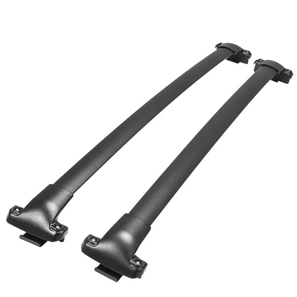 2Pcs Aluminum Black Roof Rack Rail Crossbar (Oe Style) For 20+ Ford Explorer (U625) 1