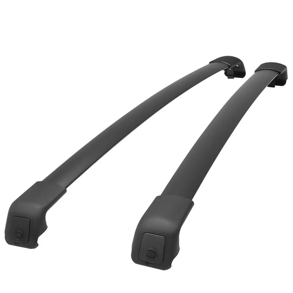 2Pcs Aluminum Black Roof Rack Rail Crossbar (Oe Style) For 16-21 Hyundai Tucson (Tl) 1