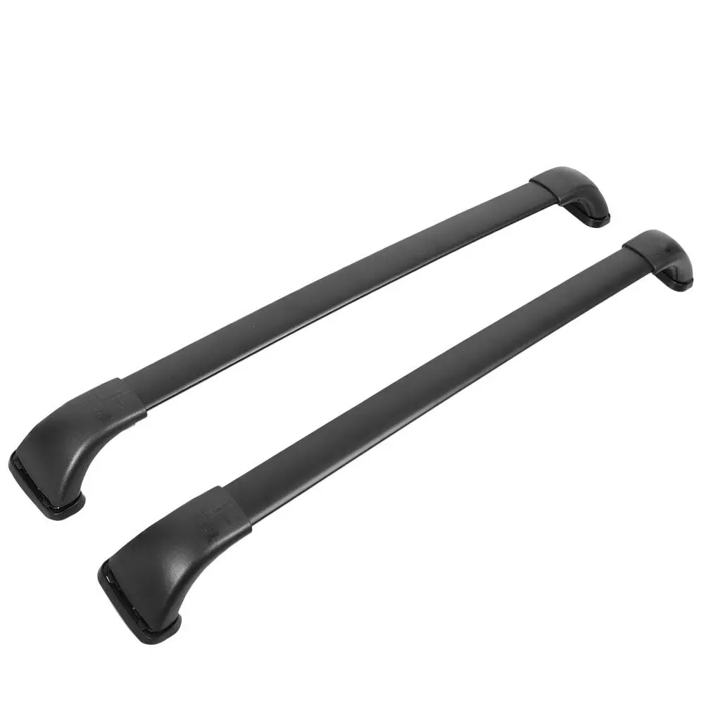 2Pcs Black Aluminum Oe Style Roof Rack Crossbar For 14-19 Toyota Highlander Le Trim 1