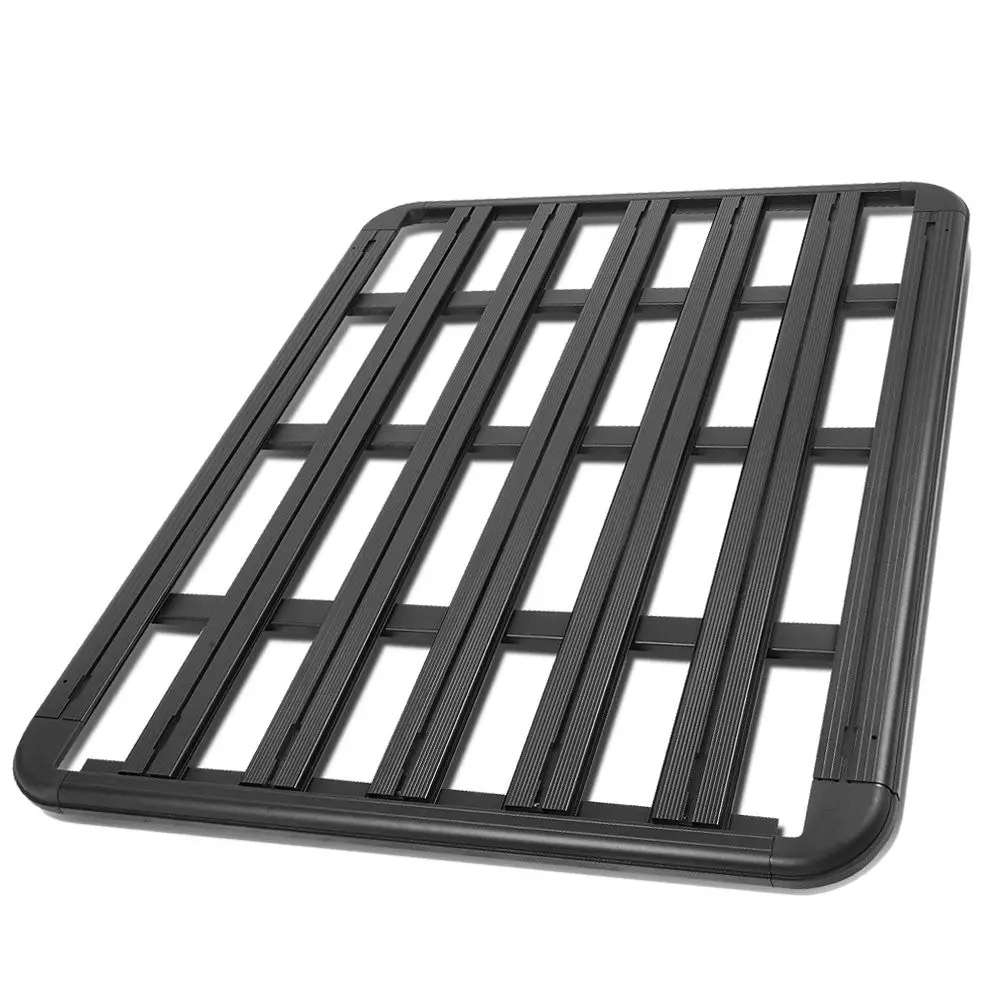 60" X 48" Black Universal Roof Top Pallet Board Style Aluminum Cargo Carrier 1