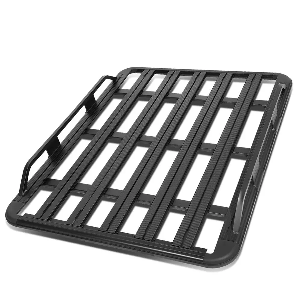 60" X 48" X 6" Black Universal Roof Top Pallet Board Style Aluminum Cargo Carrier 1