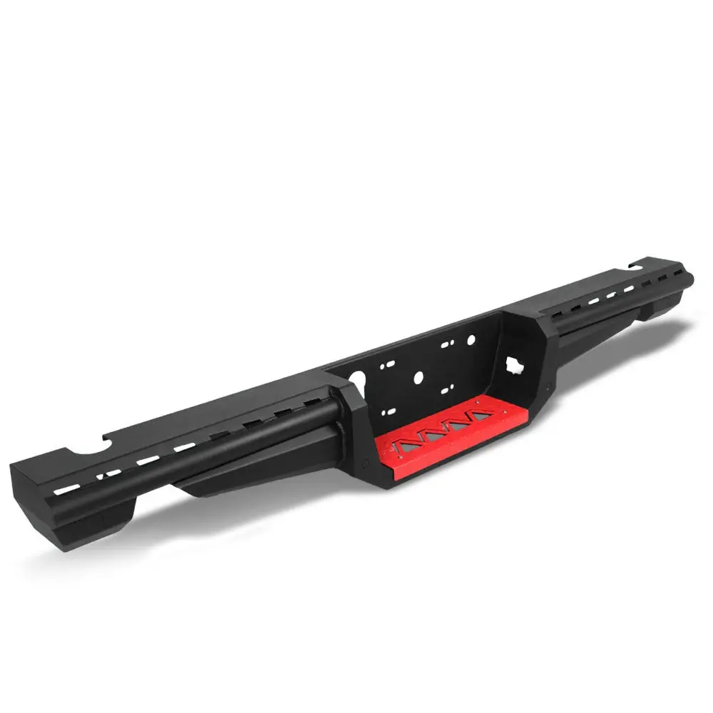 Black Steel Off Road Heavy Duty Rear Bumper For 17-19 Ford F-150 Raptor 3.5L V6 1