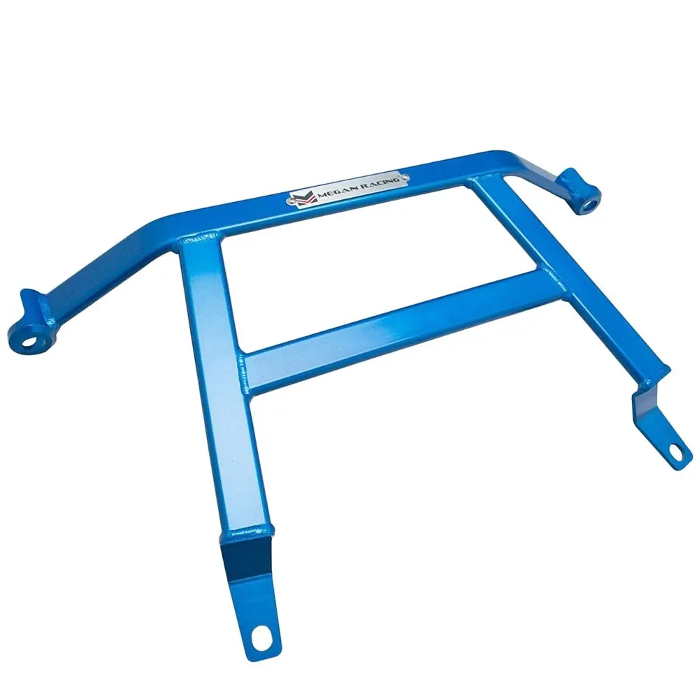 Megan Front Lower Blue Subframe H-Brace Bracket For 94-01 Integra 2Dr / 92-00 Civic 1