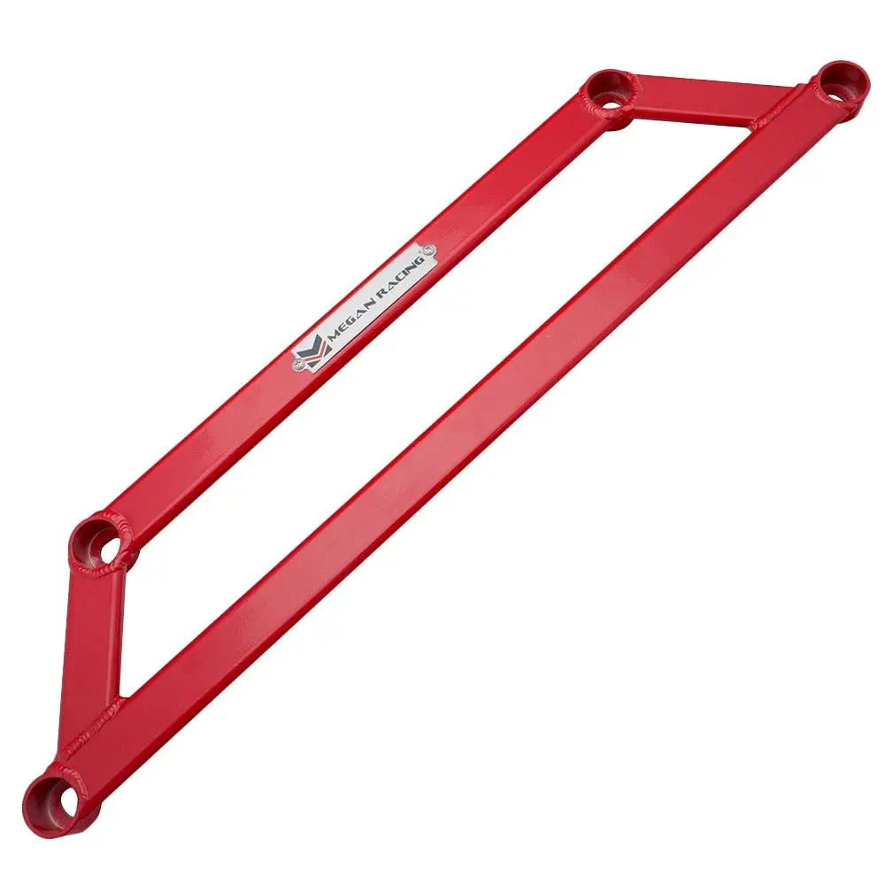 Megan Red Front Lower H-Bracket Subframe Brace For 09-14 Honda Fit Ge 2Nd Gen 1