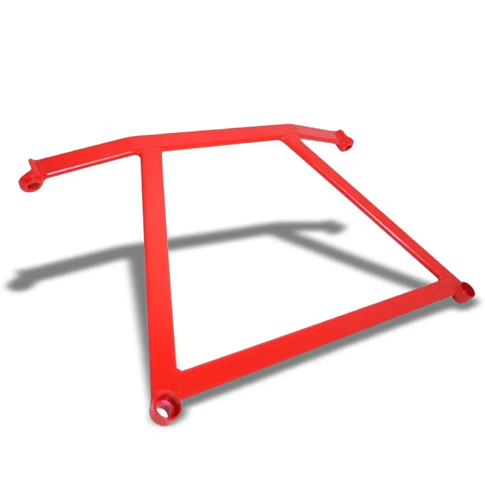 Megan Racing Red Race Spec Front Lower Strut H Brace Bracket For 02-06 Lancer 1
