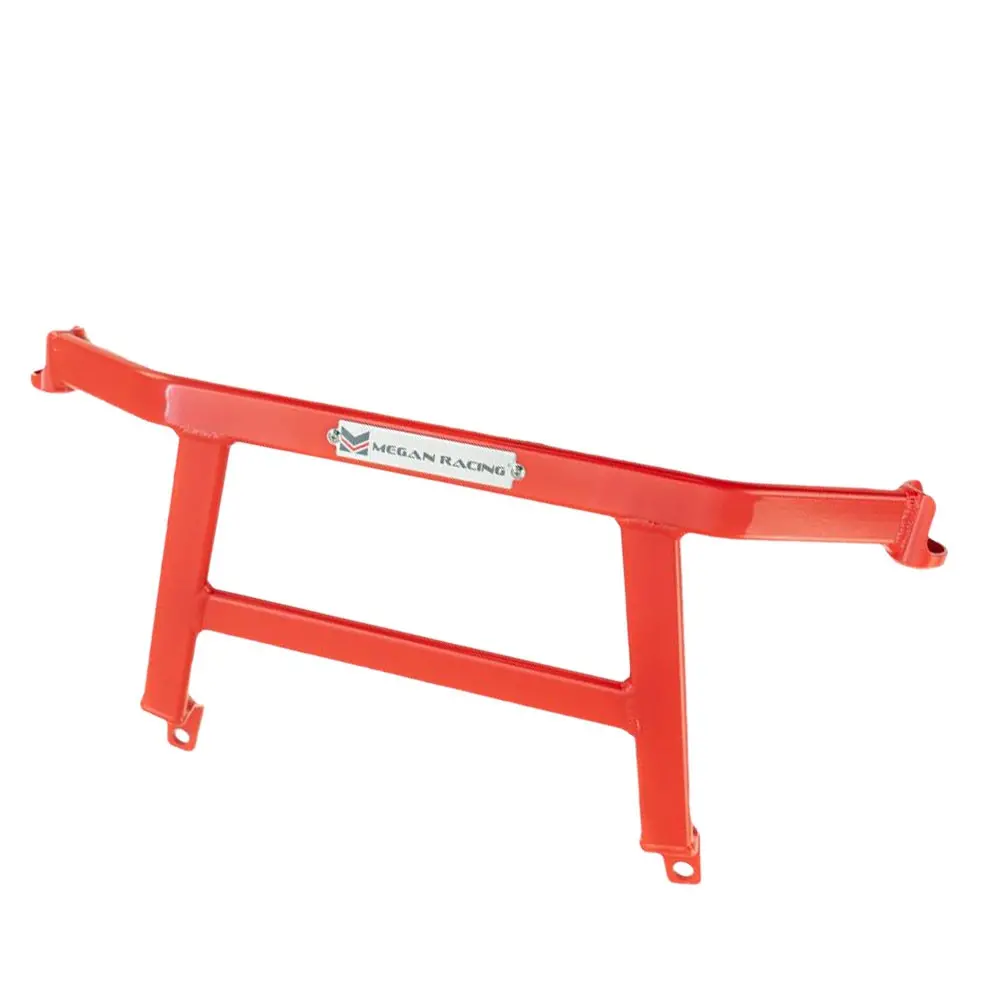 Megan Front Lower Red Subframe H-Brace Bracket For 94-01 Integra 2Dr / 92-00 Civic 1