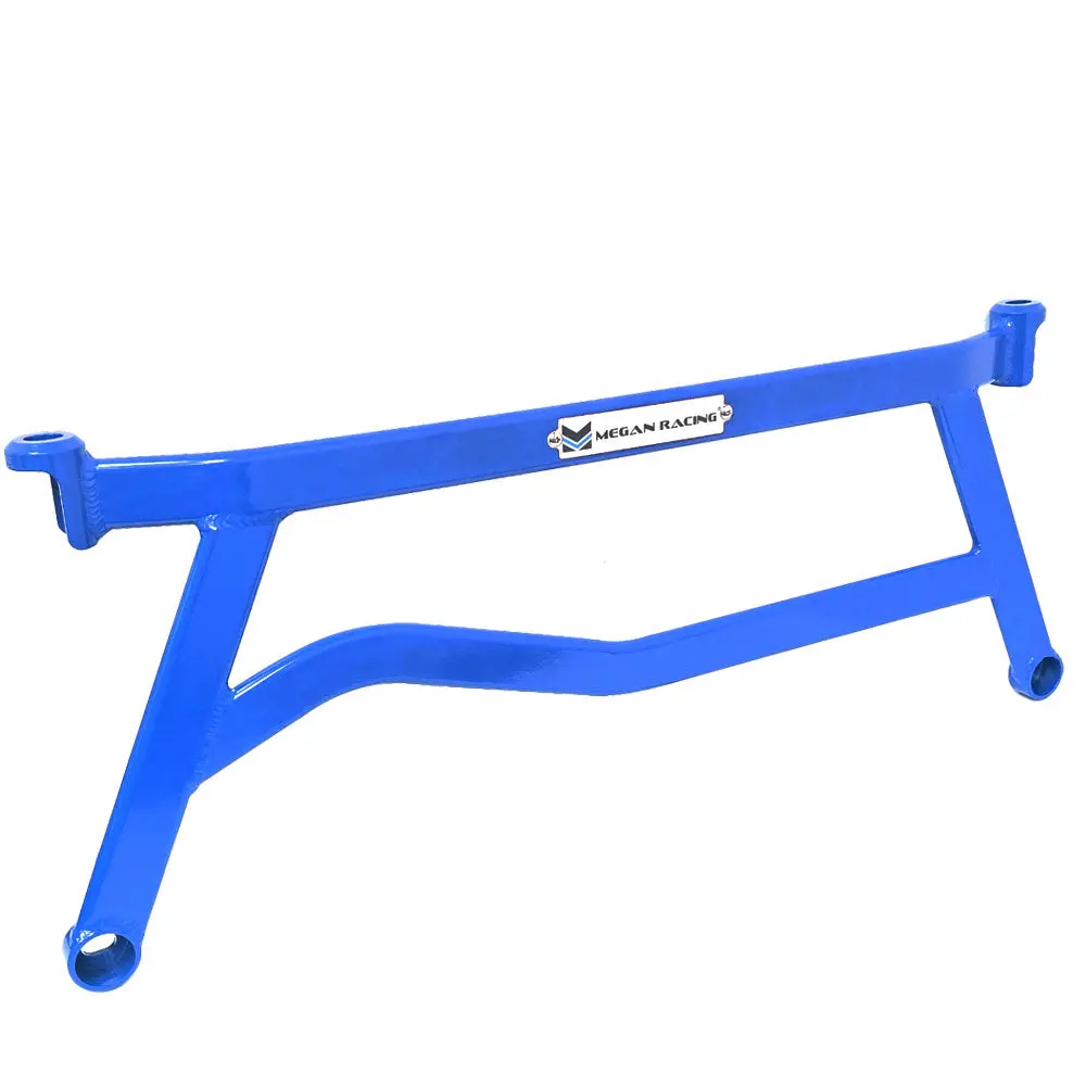 Megan Front Lower Blue Subframe H-Bracket Brace For 08-14 Subaru Impreza Wrx/Sti 1
