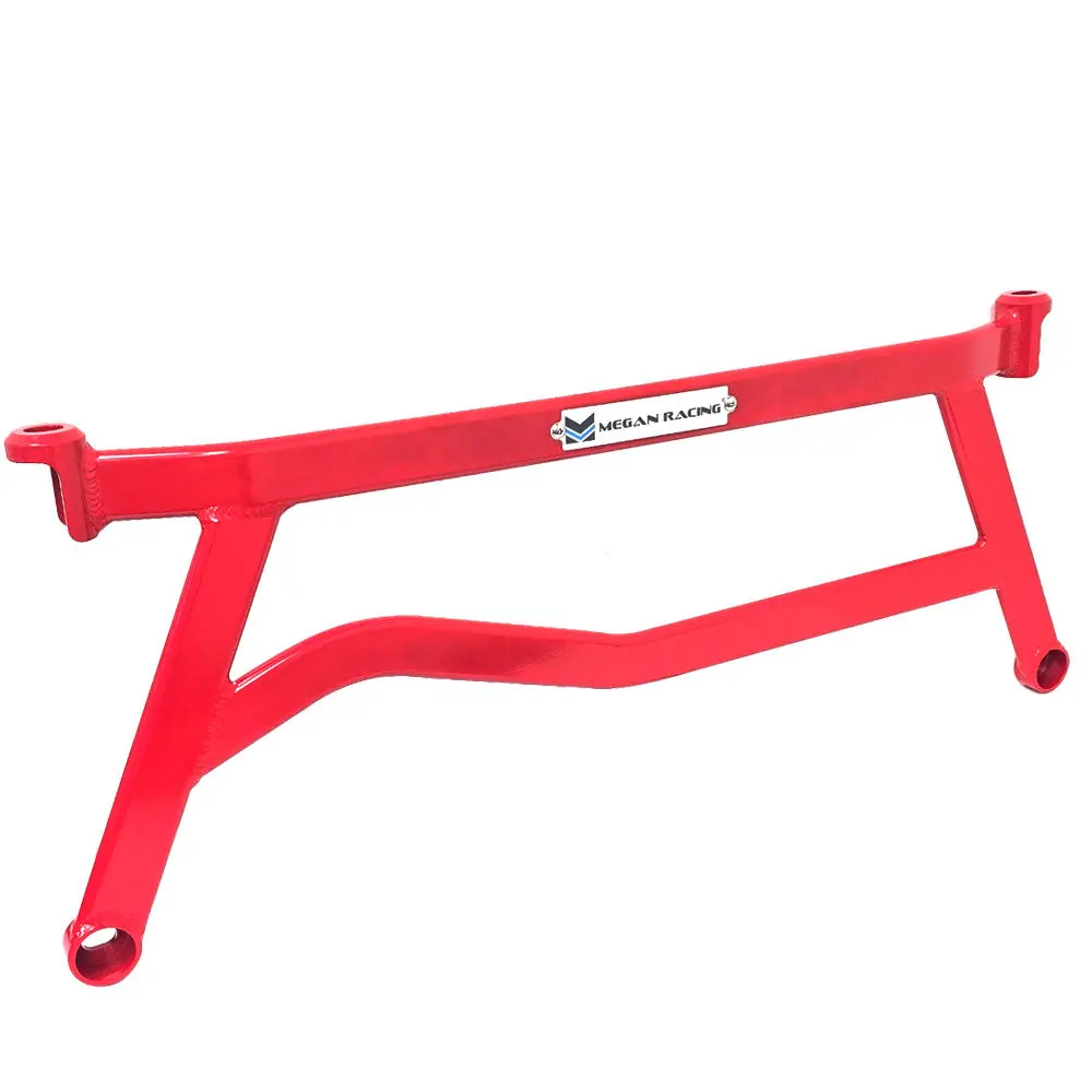 Megan Front Lower Red Subframe H-Bracket Brace For 08-14 Subaru Impreza Wrx/Sti 1