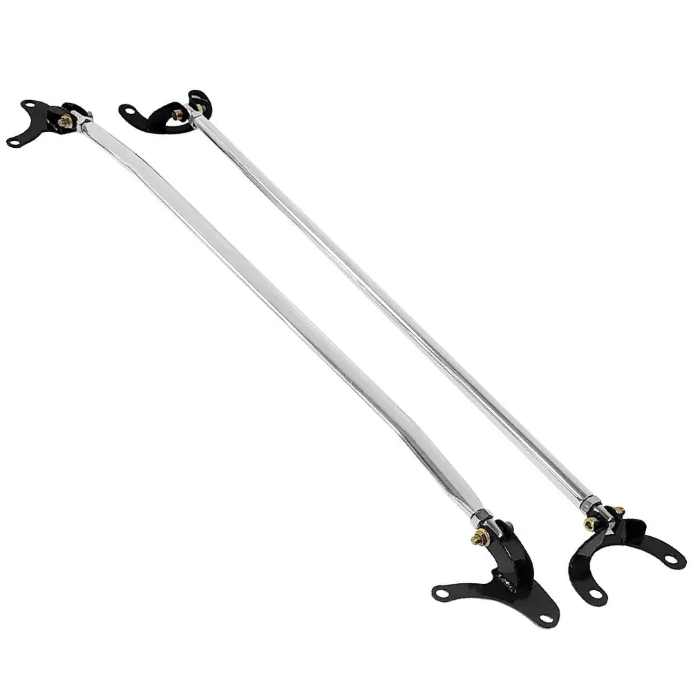 Manzo Usa Front & Rear Upper Strut Tower Brace Bar For 90-94 Eclipse/Talon/Laser 1