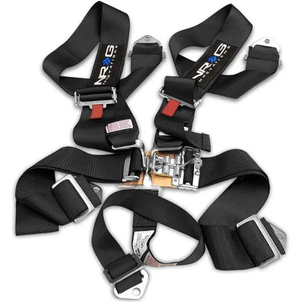 Nrg Sbh-5Pcbk 5-Point Latch Link Black Sfi 16.1 Racing Seat Belt Harness 1