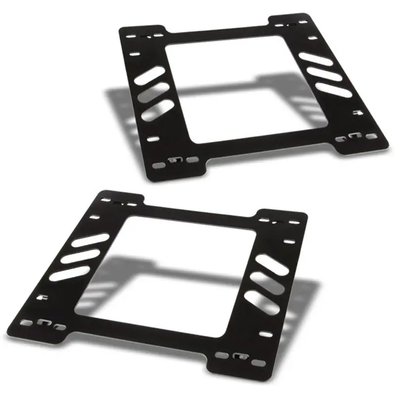 2X Steel Racing Seat Base Mount Bracket For Chevy 78-88 Monte Carlo Coupe V6/V8 1