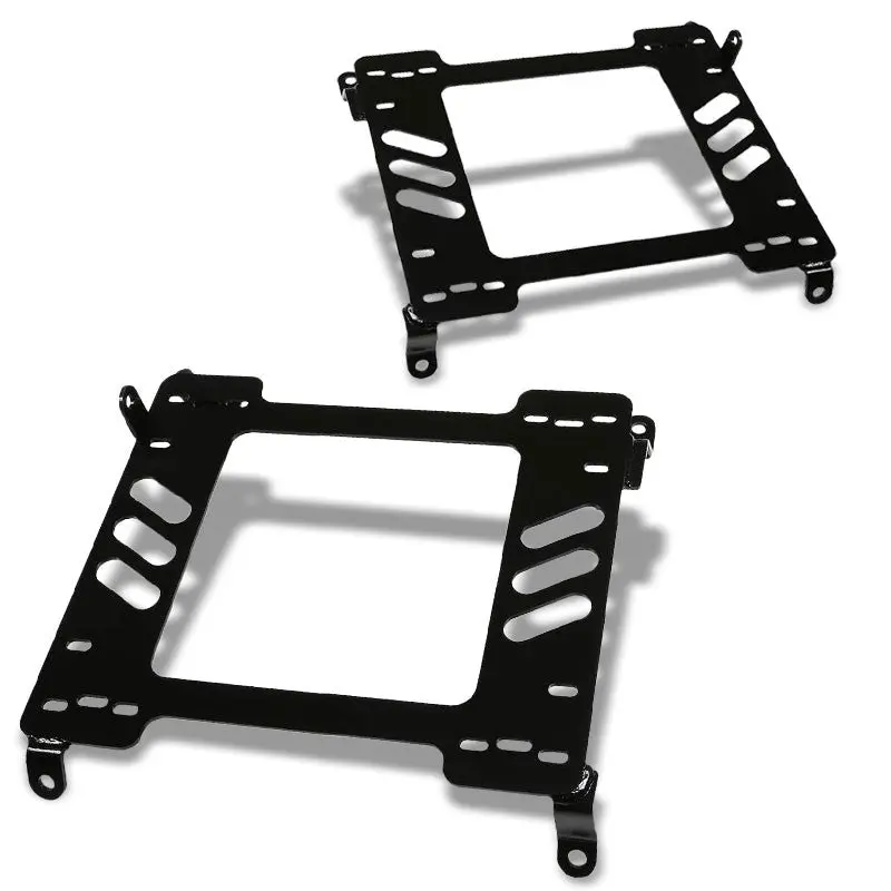 2X Steel Racing Seat Base Mount Bracket For Nissan 89-98 240Sx S13/S14 Ka24/Sr20 1