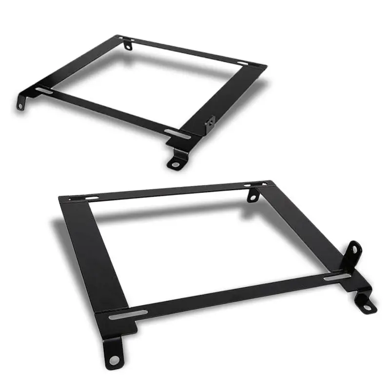 2X Mild Steel Bucket Racing Seat Low Base Mounting Bracket For 01-05 Civic Em/Es 1