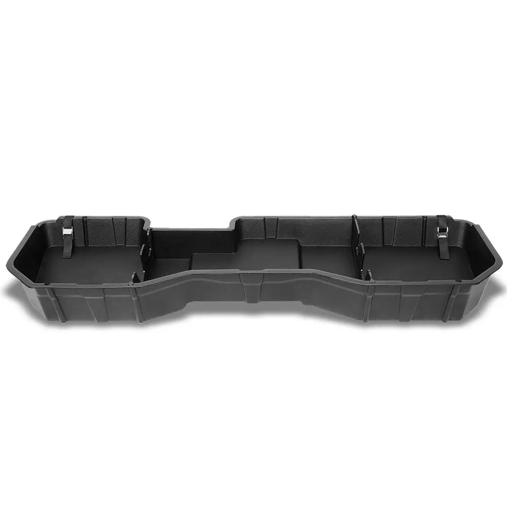 Matte Texture Black Rear Under Seat Storage For 14-18 Silverado 1500 Crew Cab 1