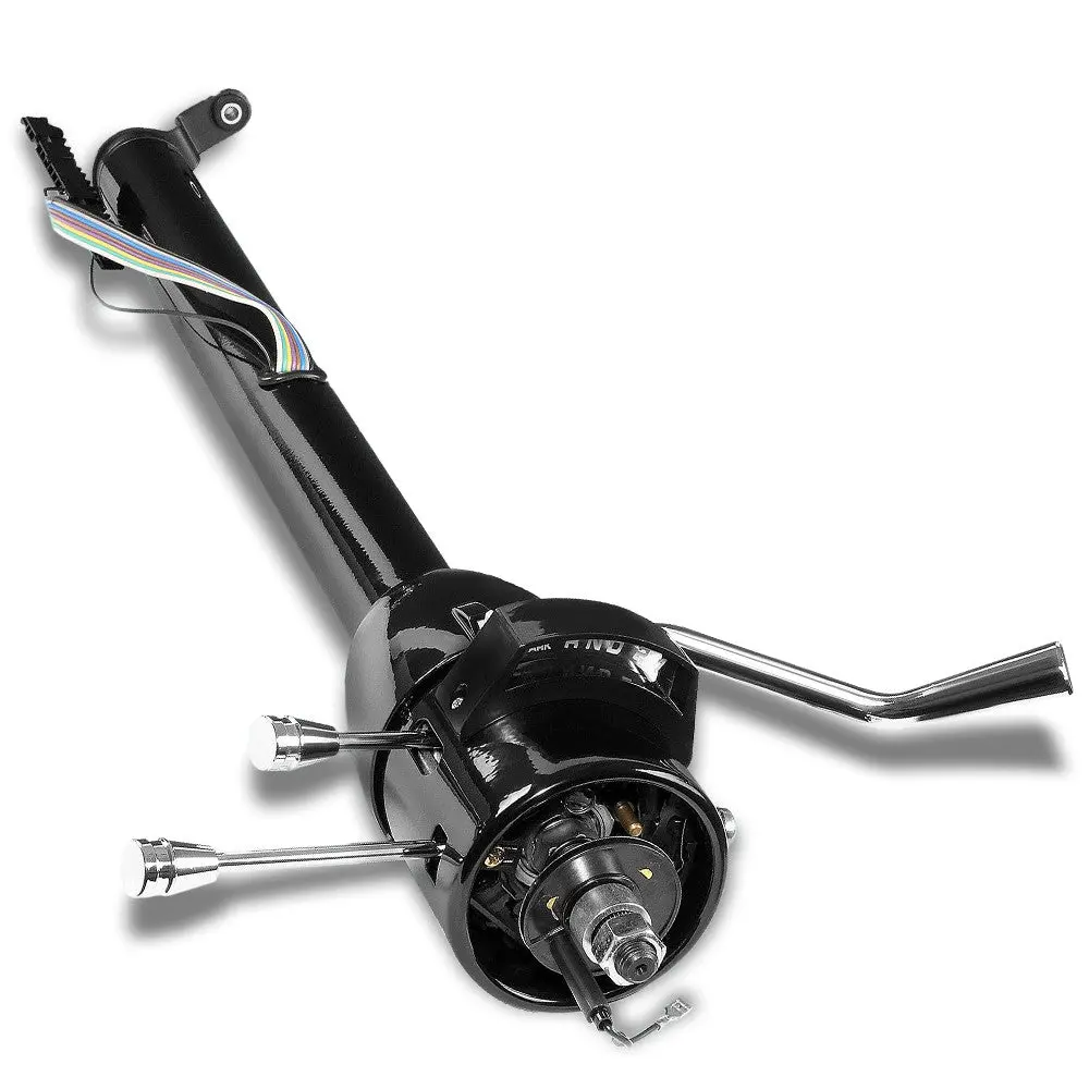 30" Black At (Column Shift) Tilt Steering Column For 55-59 Chevy Gm Hot Rod 1