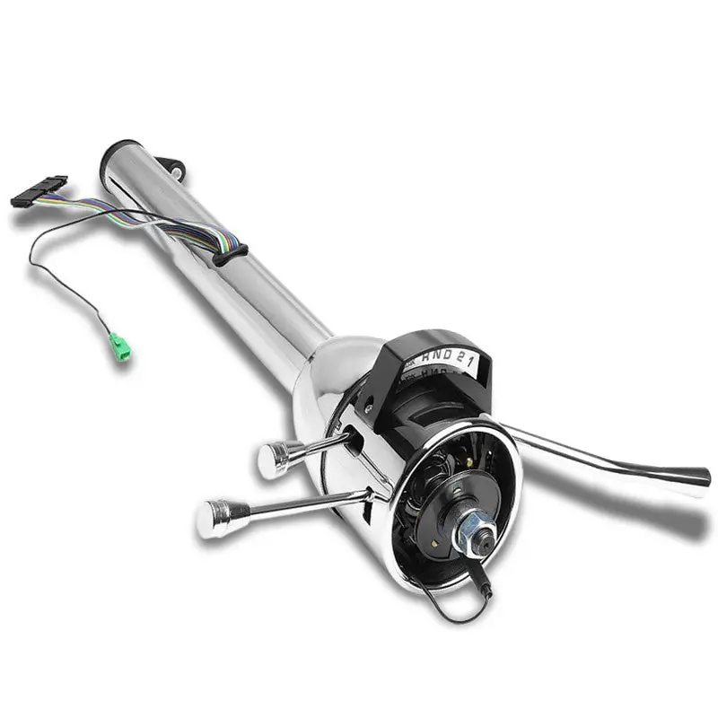 32" Chrome At (Column Shift) Tilt Steering Column For 55-59 Chevy Gm Hot Rod 1