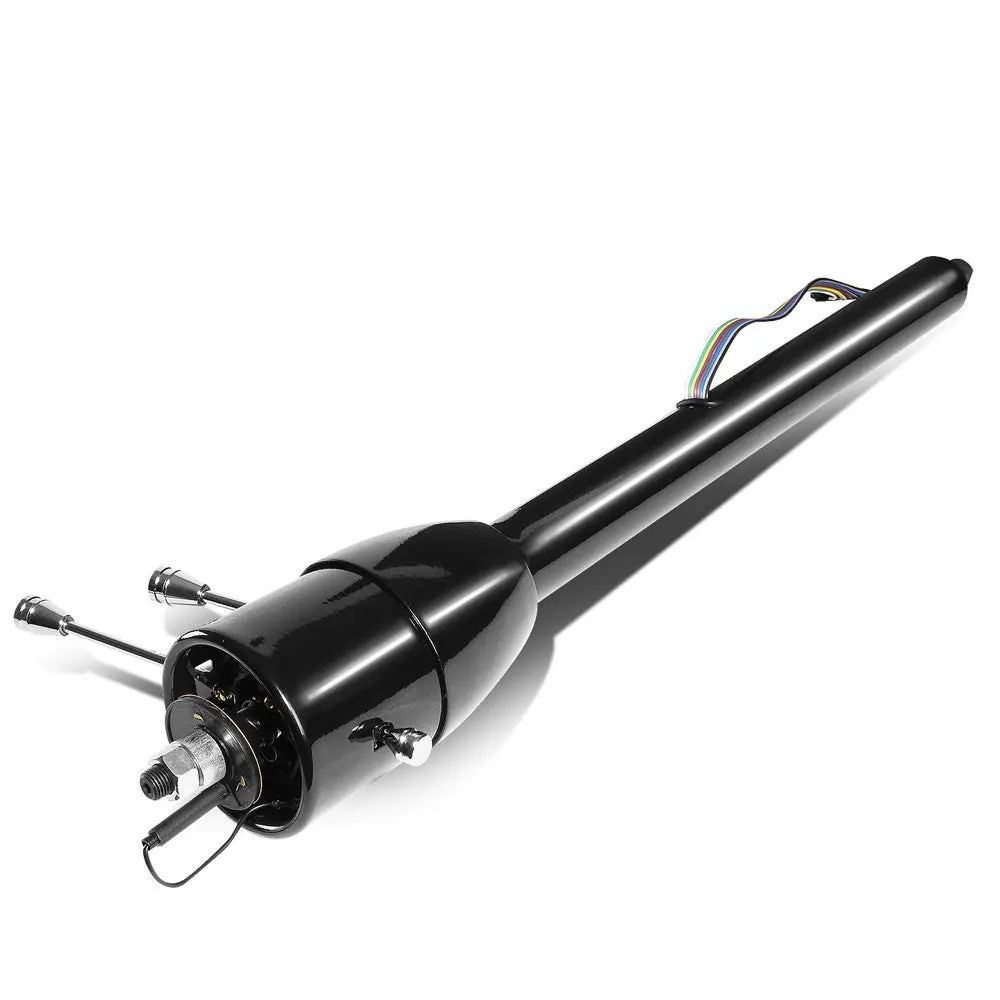 30" Black Mt (Floor Shift) Tilt Steering Column 2"Dia For 55-59 Chevy Gm Hot Rod 1