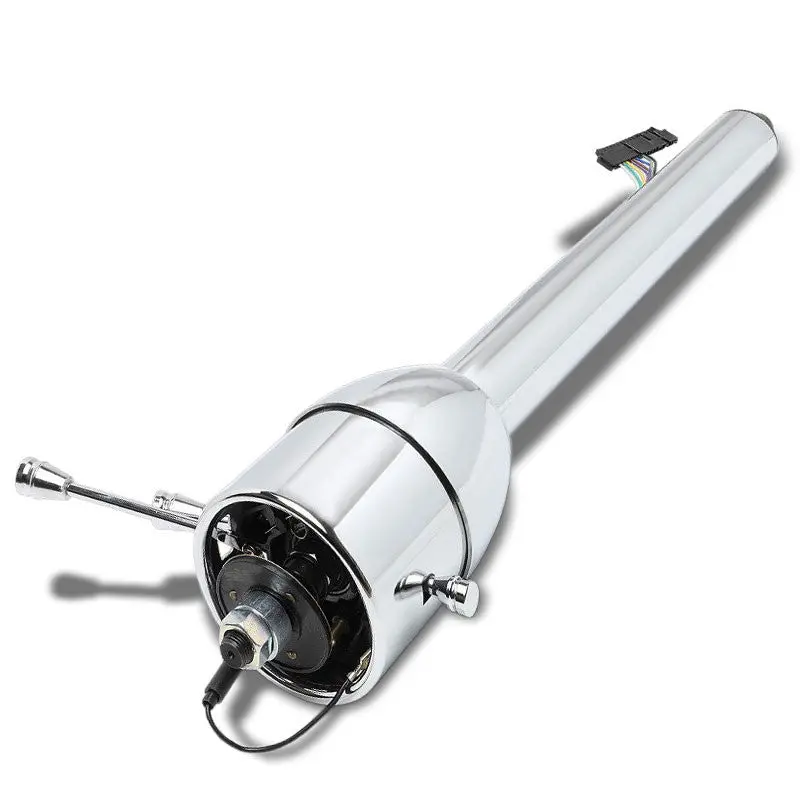 32" Chrome Manual (Floor Shift) Tilt Steering Column For 55-59 Chevy Gm Hot Rod 1
