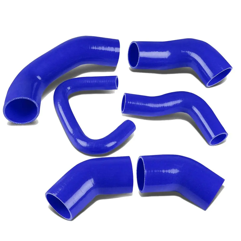 4-Ply Nylon Blue Intercooler Hose Kit Full 5Mm Thickness For 05-06 Lancer Evo 8/9 1