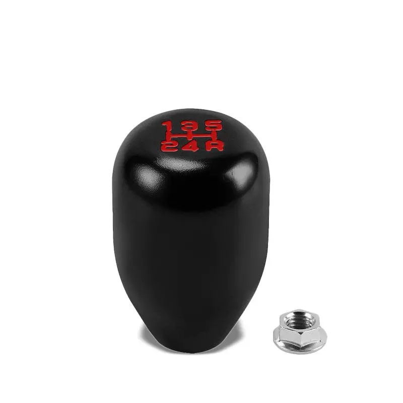 Billet Aluminum Black Type-R 5-Speed Shift Pattern 10Mm X 1.5 Racing Shift Knob 1