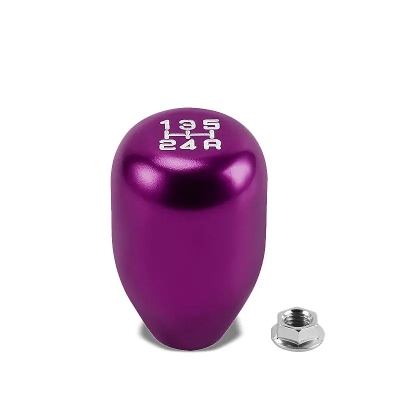 Billet Aluminum Purple Type-R 5-Speed Shift Pattern 10Mm X 1.5 Racing Shift Knob 1