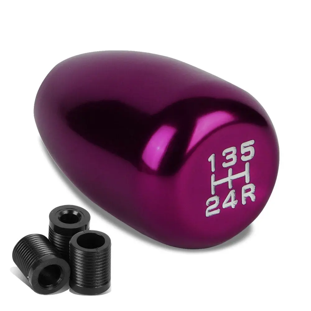Jdm Type-R Style Purple Multi Thread Insert Manual 5-Speed Pattern Shift Knob 1