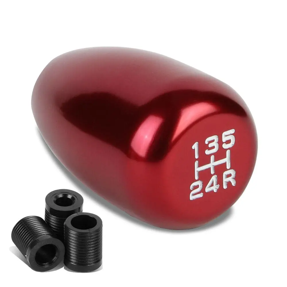 Jdm Type-R Style Red Multi Thread Insert Manual 5-Speed Pattern Shift Knob 1