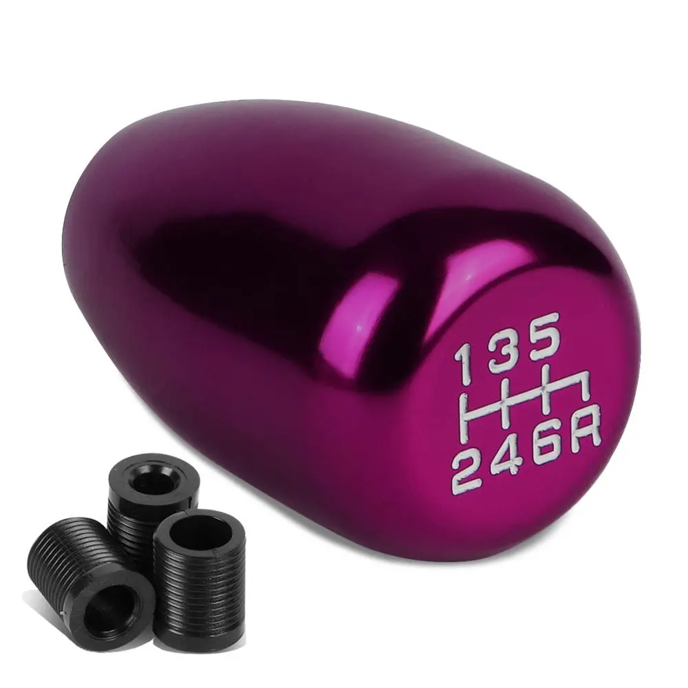Jdm Type-R Style Purple Multi Thread Insert Manual 6-Speed Pattern Shift Knob 1